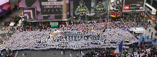 Band of Pride Tribute mass band performance photo