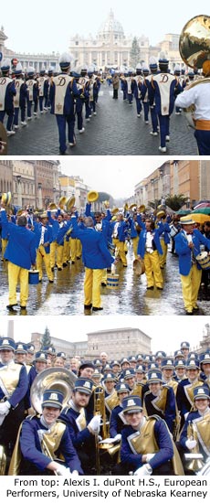 Rome New Year's Parade Marching Band Participants