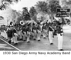 1930 San Diego Army Navy Academy Band