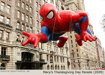 New Spider-Man Balloon 2009 Macy's Thanksgiving Day Parade Photo