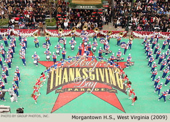 Morgantown High School Band 2009 Macy's Thanksgiving Day Parade Photo