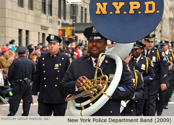 New York Police Department Band 2009 Macy's Thanksgiving Day Parade Photo