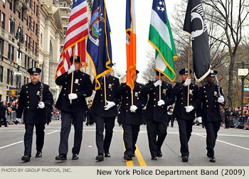 New York Police Department Band 2009 Macy's Thanksgiving Day Parade Photo