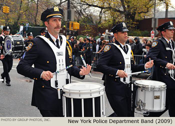 New York Police Department Band 2009 Macy's Thanksgiving Day Parade Photo