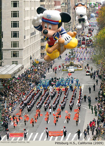 Pittsburg High School Band 2009 Macy's Thanksgiving Day Parade Photo