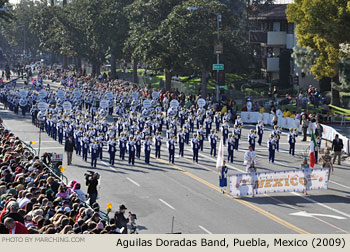 Aguilas Doradas Puebla Mexico Marching Band 2009 Rose Parade Photo