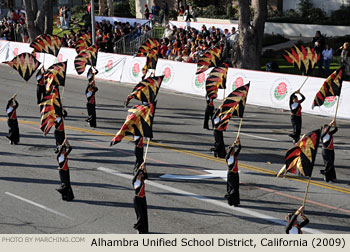 Alhambra Unified School District California High School Marching Band 2009 Rose Parade Photo