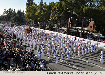 Bands of America Honor Band 2009 Rose Parade Photo