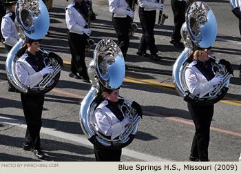 Blue Springs Missouri High School Marching Band 2009 Rose Parade Photo