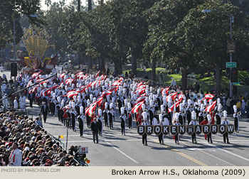 Broken Arrow Oklahoma High School Marching Band 2009 Rose Parade Photo