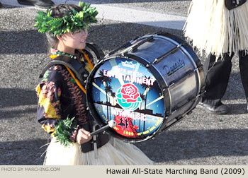 Hawaii All-State Marching Band 2009 Rose Parade Photo