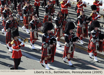 Liberty Bethlehem Pennsylvania High School Marching Band 2009 Rose Parade Photo