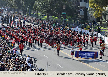 Liberty Bethlehem Pennsylvania High School Marching Band 2009 Rose Parade Photo