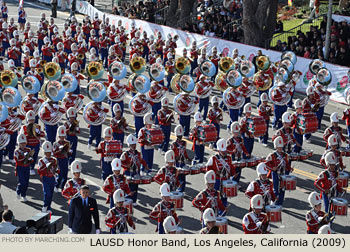 Los Angeles Unified School District Honor Band 2009 Rose Parade Photo