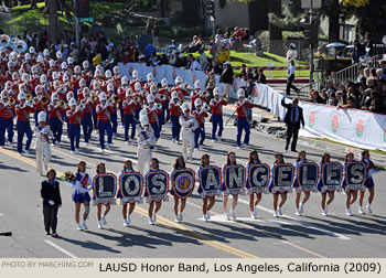 Los Angeles Unified School District Honor Band 2009 Rose Parade Photo