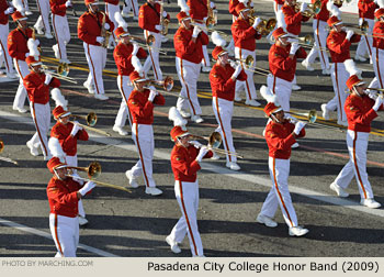 Pasadena City College Tournament of Roses Honor Band 2009 Rose Parade Photo