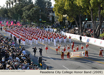 Pasadena City College Tournament of Roses Honor Band 2009 Rose Parade Photo