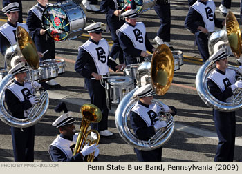 Penn State Blue Band 2009 Rose Parade Photo