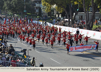 Salvation Army Tournament of Roses Band 2009 Rose Parade Photo