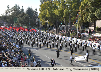 Science Hill Tennessee High School Marching Band 2009 Rose Parade Photo