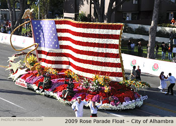 Rose Parade Float Photo - City of Alhambra Tournament of Roses Parade Float 2009