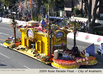 Rose Parade Float Photo - City of Anaheim Tournament of Roses Parade Float 2009