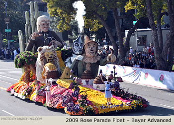 Rose Parade Float Photo - Bayer Advanced Tournament of Roses Parade Float 2009