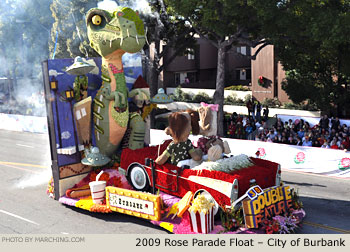 Rose Parade Float Photo - City of Burbank Tournament of Roses Parade Float 2009