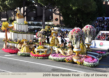 Rose Parade Float Photo - City of Downey Tournament of Roses Parade Float 2009