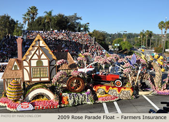 Rose Parade Float Photo - Farmers Insurance Group Tournament of Roses Parade Float 2009