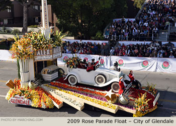 Rose Parade Float Photo - City of Glendale Tournament of Roses Parade Float 2009