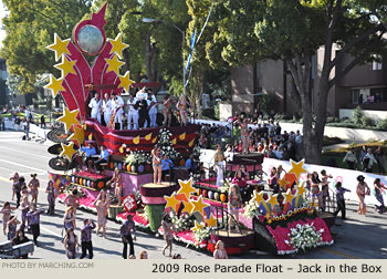 Rose Parade Float Photo - Jack in the Box Tournament of Roses Parade Float 2009