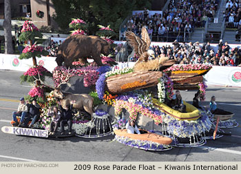 Rose Parade Float Photo - Kiwanis International Tournament of Roses Parade Float 2009