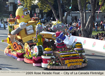 Rose Parade Float Photo - City of La Canada Flintridge Tournament of Roses Parade Float 2009