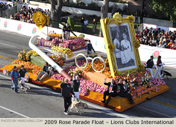 Rose Parade Float Photo - Lions Clubs International Tournament of Roses Parade Float 2009