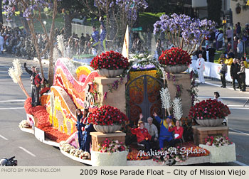 Rose Parade Float Photo - City of Mission Viejo Tournament of Roses Parade Float 2009