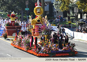 Rose Parade Float Photo - NAMM The International Music Products Association Tournament of Roses Parade Float 2009