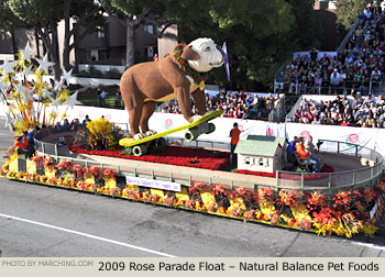 Rose Parade Float Photo - Natural Balance Pet Foods Tournament of Roses Parade Float 2009