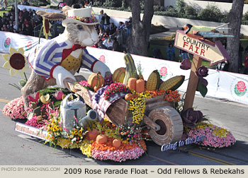 Rose Parade Float Photo - Odd Fellows and Rebekahs Tournament of Roses Parade Float 2009