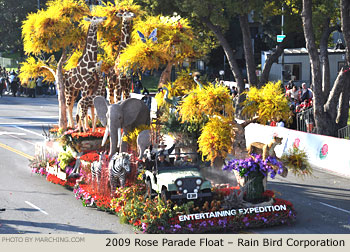 Rose Parade Float Photo - Rain Bird Corporation Tournament of Roses Parade Float 2009