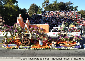 Rose Parade Float Photo - National Association of Realtors Tournament of Roses Parade Float 2009