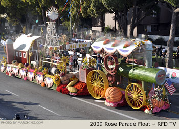 Rose Parade Float Photo - RFD-TV Tournament of Roses Parade Float 2009