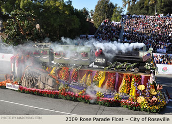 Rose Parade Float Photo - City of Roseville Tournament of Roses Parade Float 2009