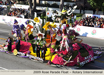 Rose Parade Float Photo - Rotary International Tournament of Roses Parade Float 2009