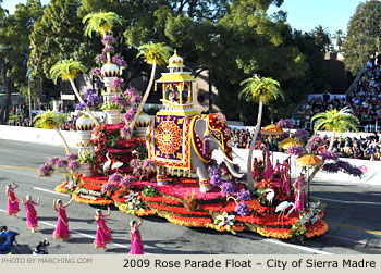 Rose Parade Float Photo - City of Sierra Madre Tournament of Roses Parade Float 2009