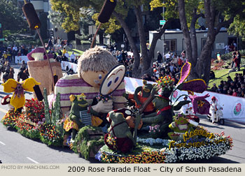 Rose Parade Float Photo - City of South Pasadena Tournament of Roses Parade Float 2009