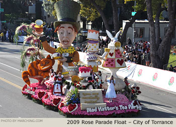 Rose Parade Float Photo - City of Torrance Tournament of Roses Parade Float 2009