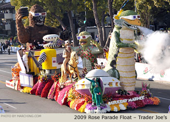 Rose Parade Float Photo - Trader Joes Tournament of Roses Parade Float 2009