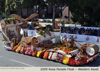 Rose Parade Float Photo - Western Asset Tournament of Roses Parade Float 2009