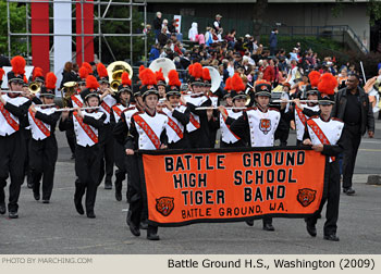 Battle Ground Washington High School Marching Band 2009 Grand Floral Parade Photo